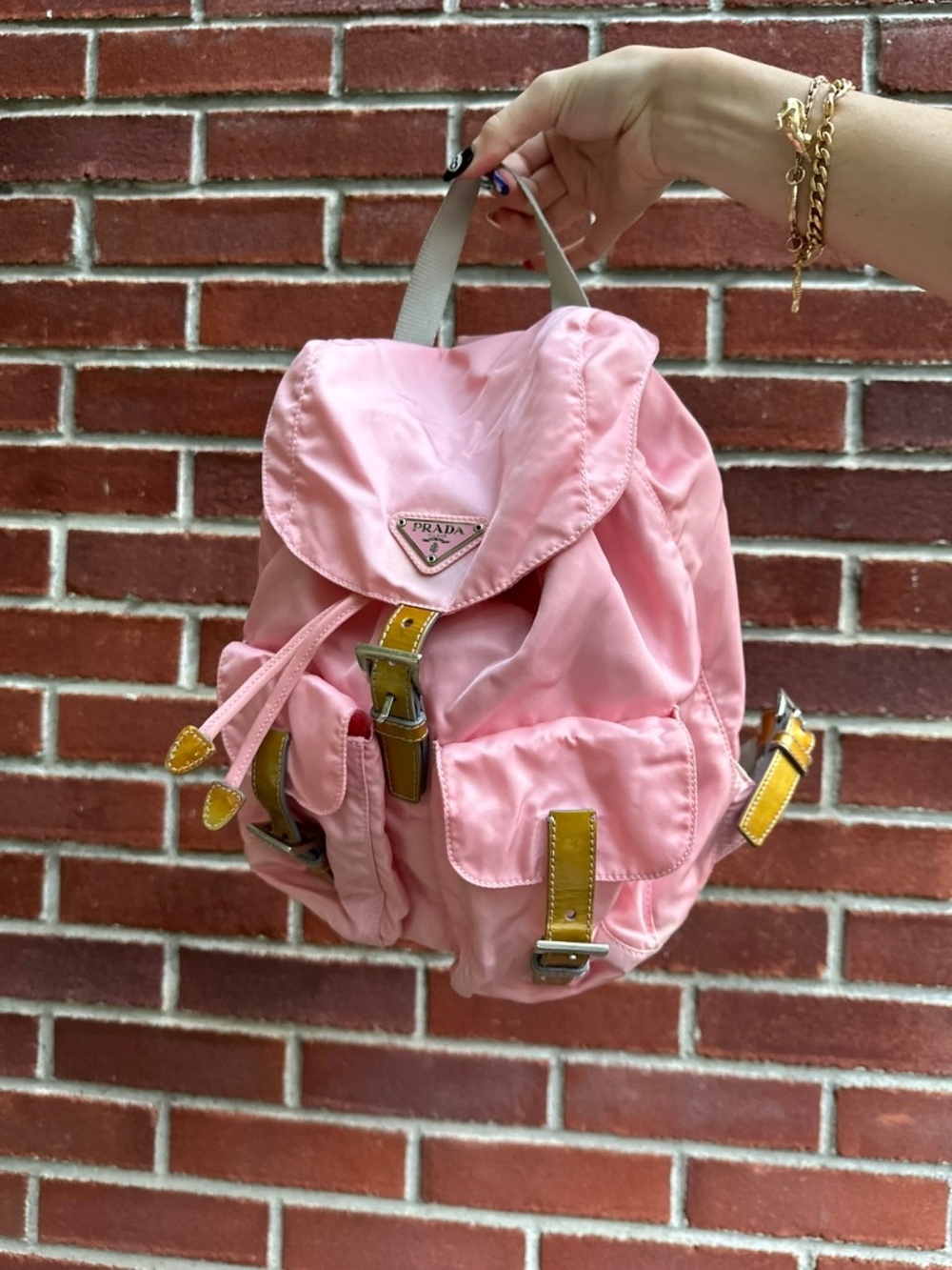 Vintage Pink Prada Backpack - Picture 2 of 2